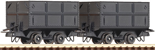 Narrow gauge Two-unit coal truck set<br /><a href='images/pictures/Roco/34605.jpg' target='_blank'>Full size image</a>